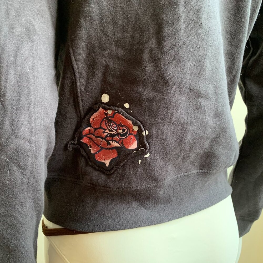 Billabong black skull print hoodie sweater - Picture 7 of 8